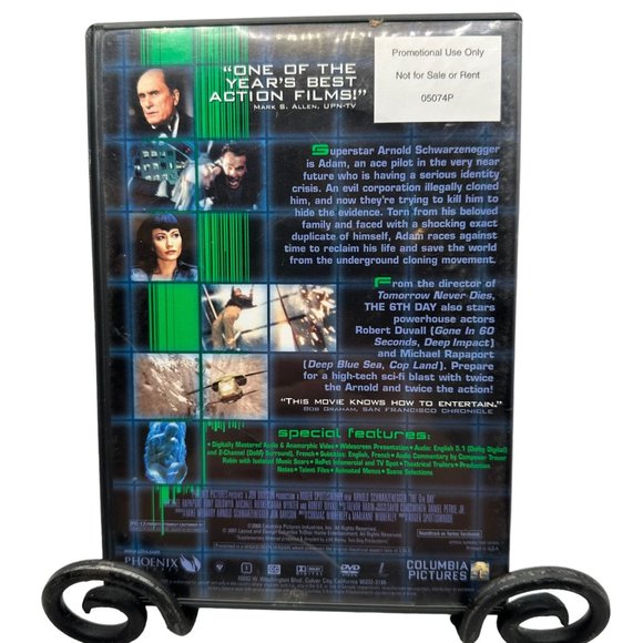 The 6th Day DVD Movie Arnold Schwarzenegger PG 13 Robert Duvall Michael Rapaport - Picture 2 of 4